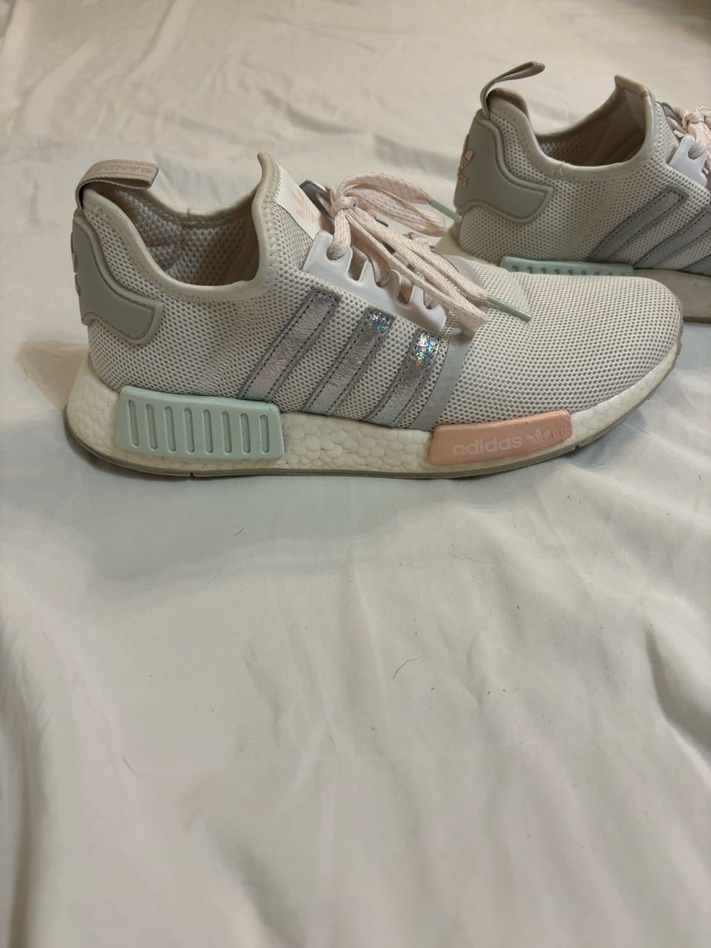 Adidas NMD_R1 "Grunge Pack" EG6869 Cloud White/Ice Mint/Icey Pink Women's Size 9